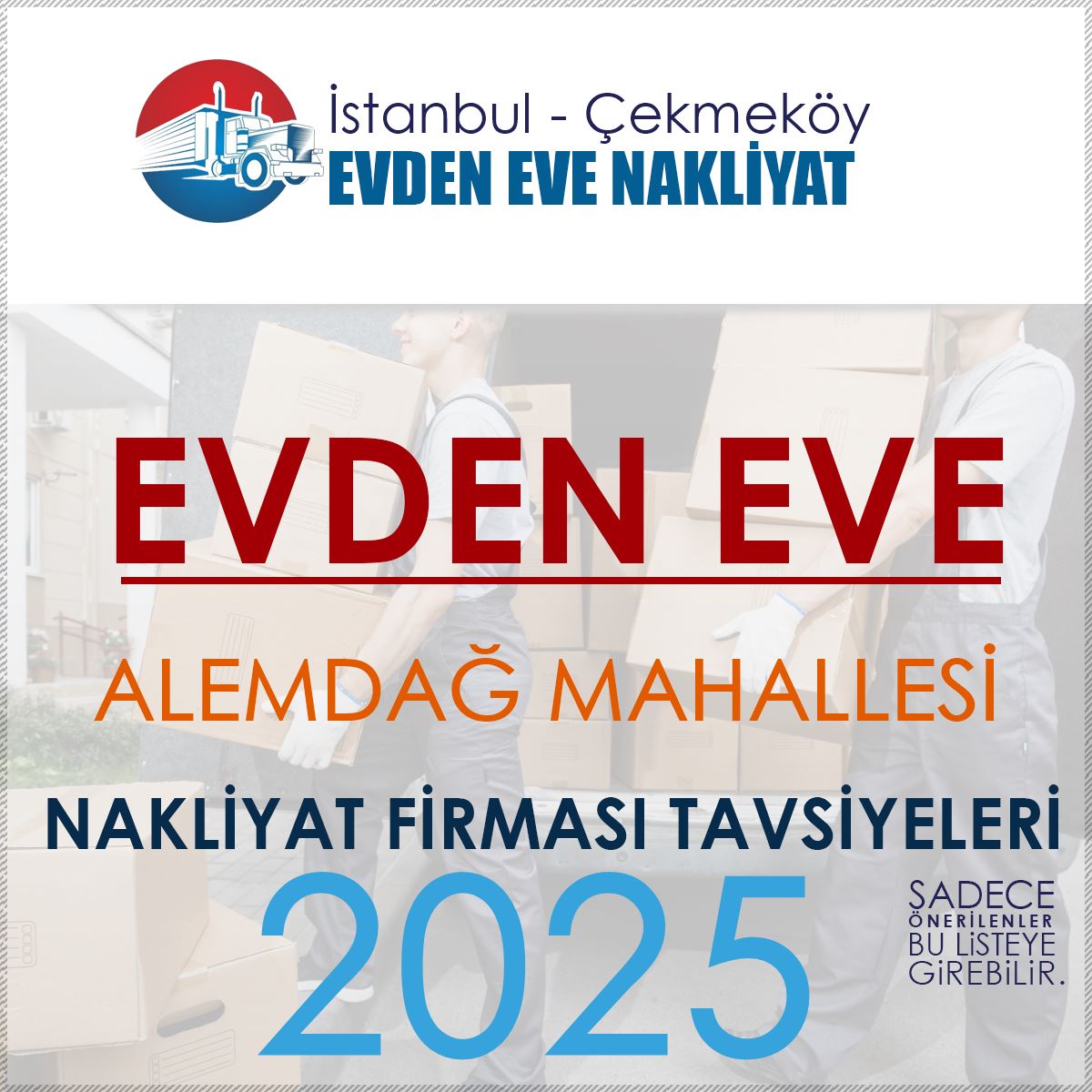 Alemdağ Evden Eve Nakliyat Firmaları